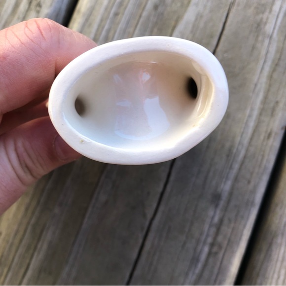 4 vintage ceramic ANGEL NAPKIN HOLDERS / RINGS Christmas Holiday Hand Painted - Picture 5 of 5